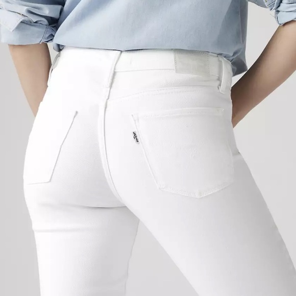 Levi’s 311 White Cropped Skinny Jeans - Picture 4 of 10